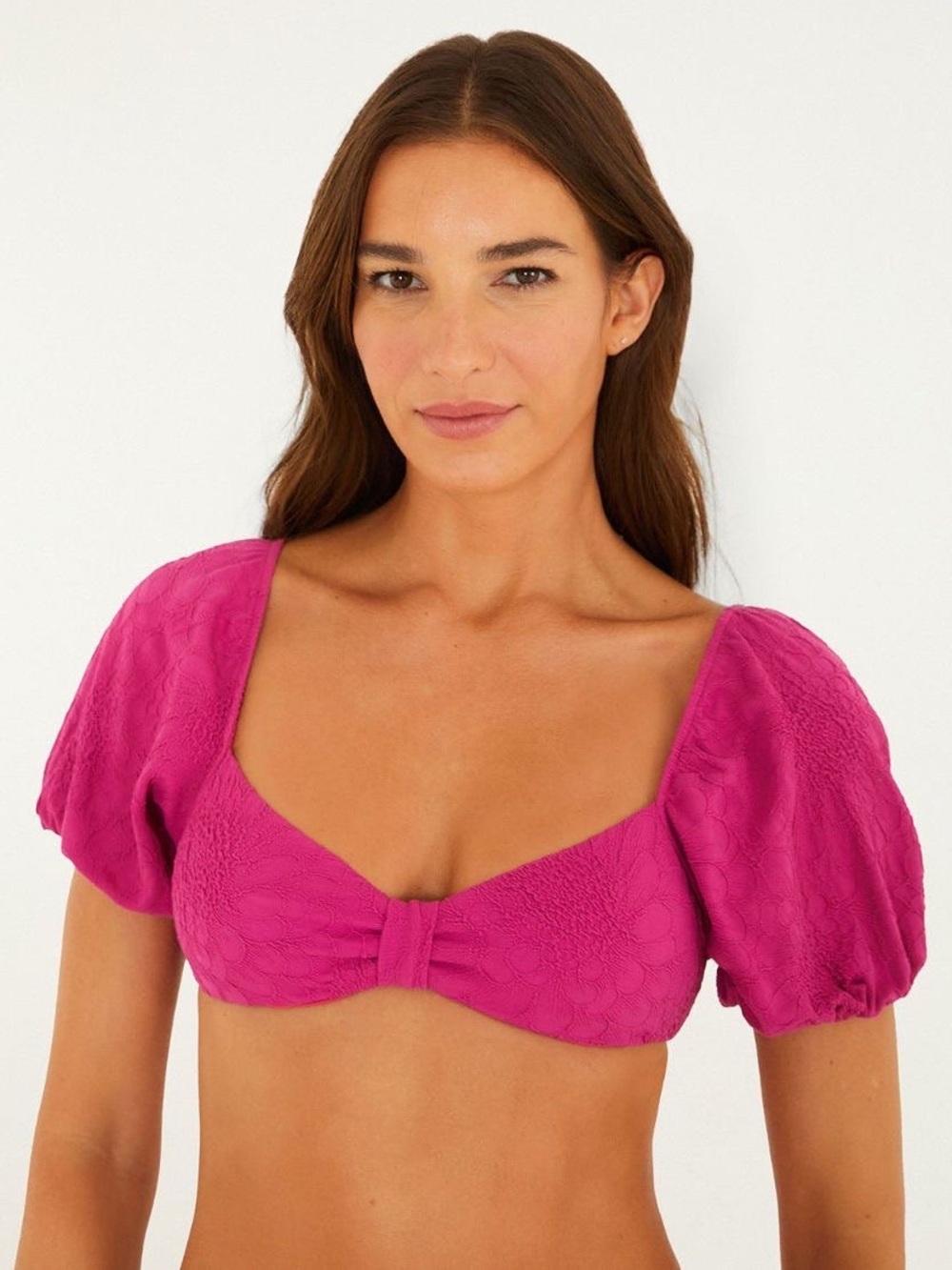 Set - Farm Rio Pink Gerbera Daisy Bikini - Picture 2 of 14